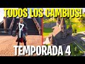 *TODOS* LOS CAMBIOS *NUEVOS* de la TEMPORADA 4 Fortnite Capitulo 2