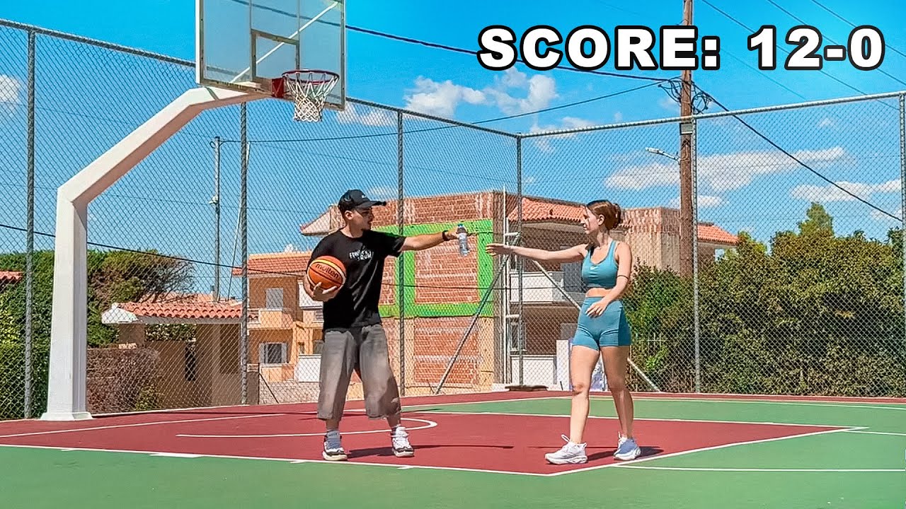 Η ΑΔΕΡΦΗ ΜΟΥ ΜΕ ΠΡΟΚΑΛΕΣΕ ΣΕ 1 VS 1 ΜΠΑΣΚΕΤ !