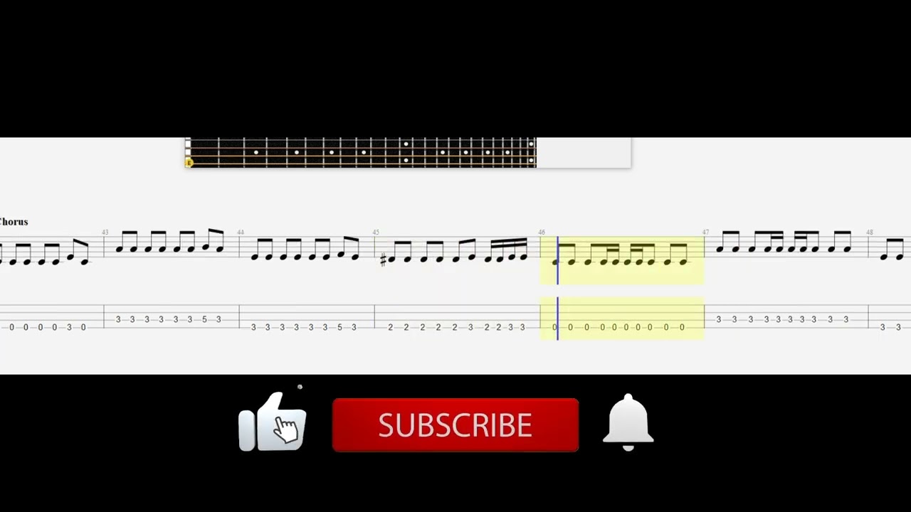 The Cranberries - Zombie Bass Tabs Guitar Cover Play Along