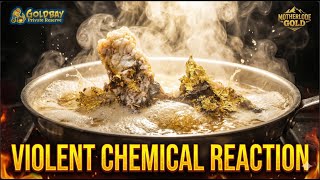 I Poured 35% Peroxide On This Rock And It Exploded With Gold!