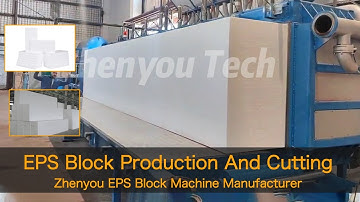 EPS Foam Block Factory, EPS Block Production, EPS Cutting Line, Production and cutting the same time