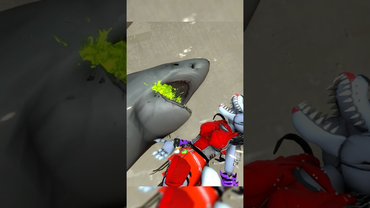 Italian Brainrot Tralalero Tralala VS FNAF DeathRock Roxy #shorts #brainrot