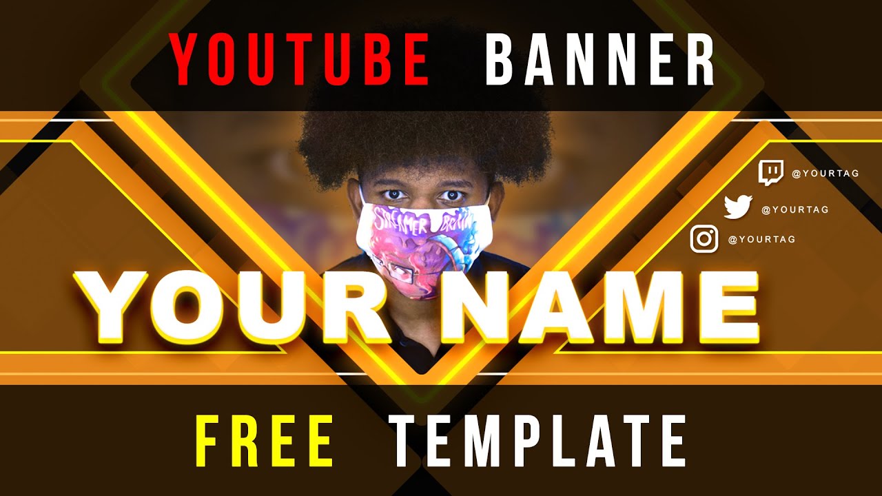 Download Free Youtube Banner Template Photoshop Psd File Download Youtube
