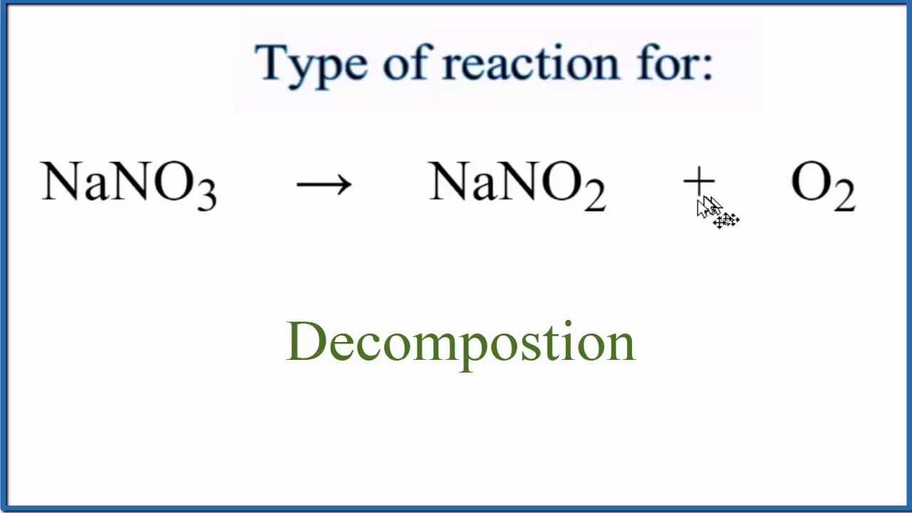 Окислительно восстановительные реакции nano3