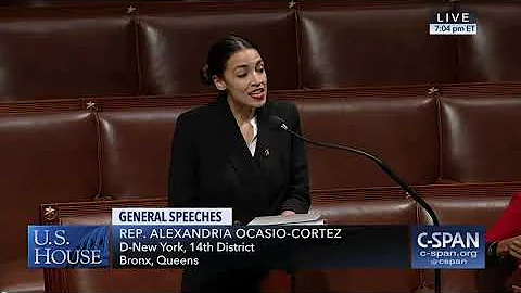 Rep. Alexandria Ocasio-Cortez first House floor sp...