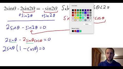 Solving Trig Equation with Double Angle Identity