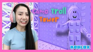 I Can Change Color According to the Environment!! Troll Tower Camo - Roblox Indonesia