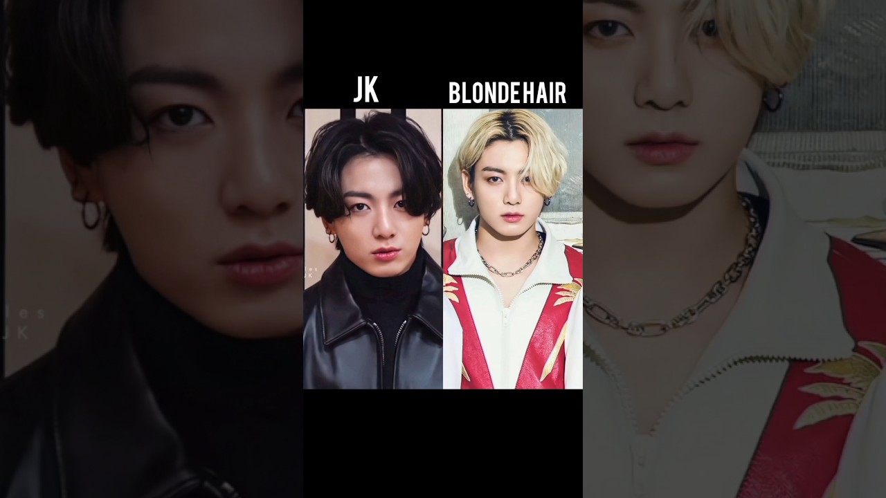 BTS members in blonde hair 
