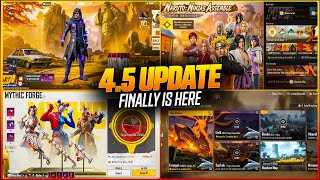 FINALLY 😍 BGMI 4.5 UPDATE IS HERE! 🔥 Naruto Mythic Forge, Gilt Spin, Prize Path + How To Update 4.5