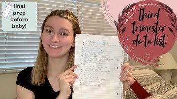 Third Trimester To Do List // CHECKLIST // Sage Holman