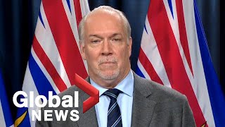 Coronavirus: BC premier John Horgan calls for "pan-Canadian" approach to travel restrictions