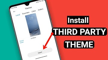 Enable Import Options Mi Theme App | Import Third Party MIUI Themes - MIUI 13 | Dot SM