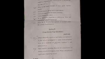 M.Sc Electrodynamics question paper sri dev suman university 2023-24 | Physics 1st sem  ppr