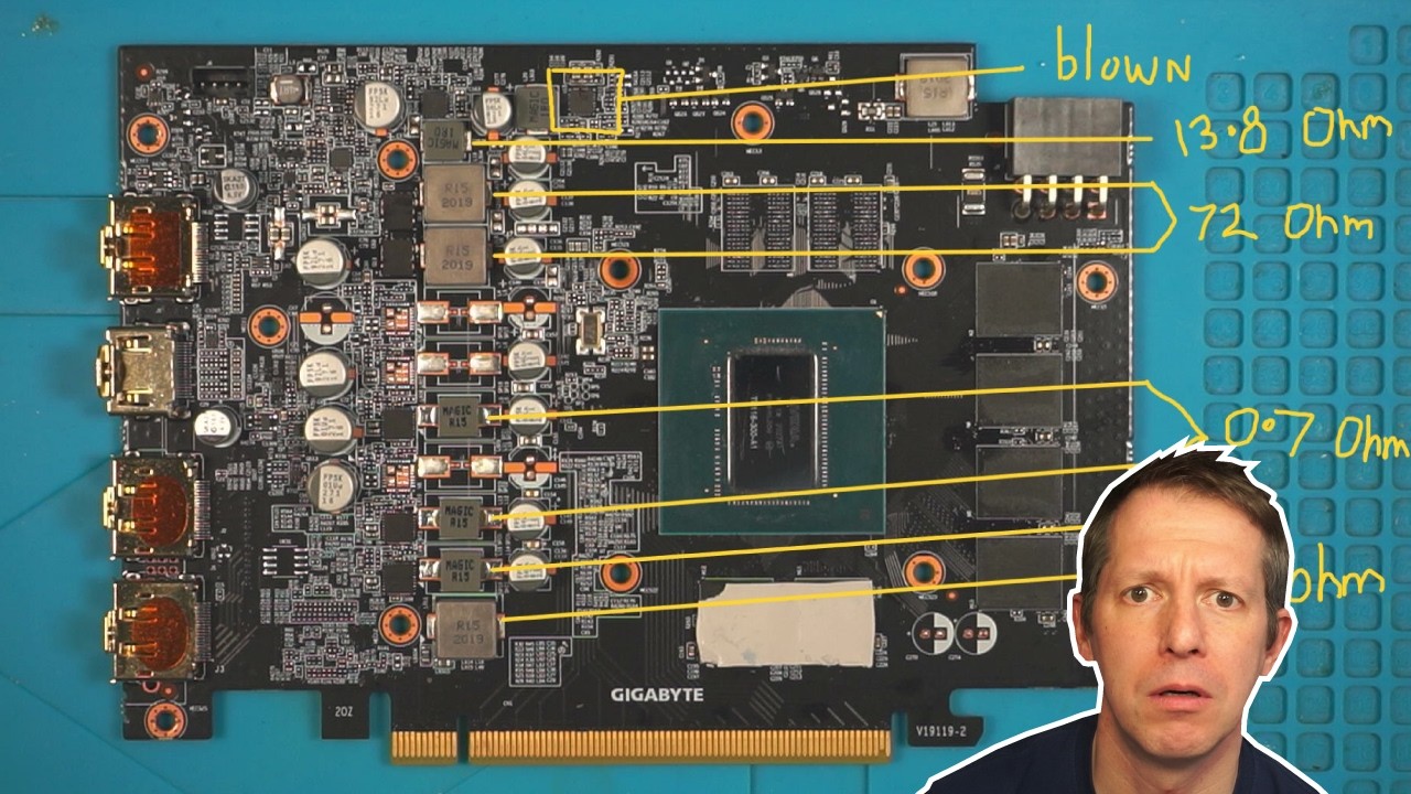 Gigabyte GTX 1660 Super Repair Attempt - YouTube