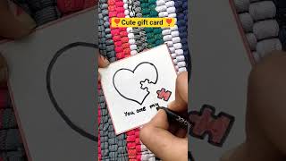 Handmade gift card ❣️#easy gift card ideas #diy #carft #handmade #giftideas #uniquecraftyskills