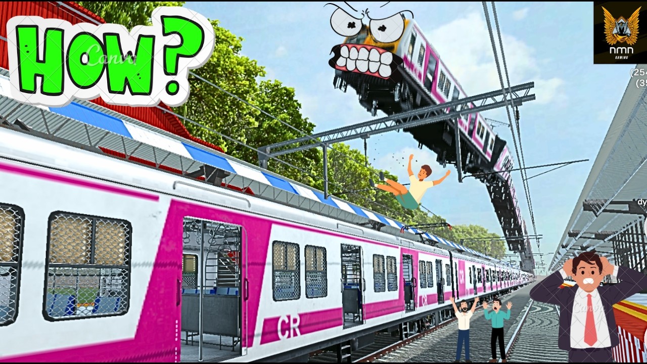PLATFORM PAR DOOSRI TRAIN UPAR SE KAISE GIR GAYI 😱| RG TRAIN TECH DEMO 