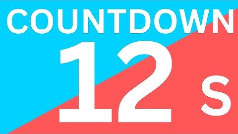 12 second timer ⌛ (twelve second timer ⏳)