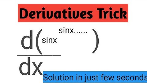 Trick to find derivative of infinite series ।। Differentiation shortcut ।।