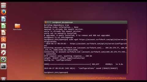 Set up Surfshark OpenVPN in Linux using Terminal