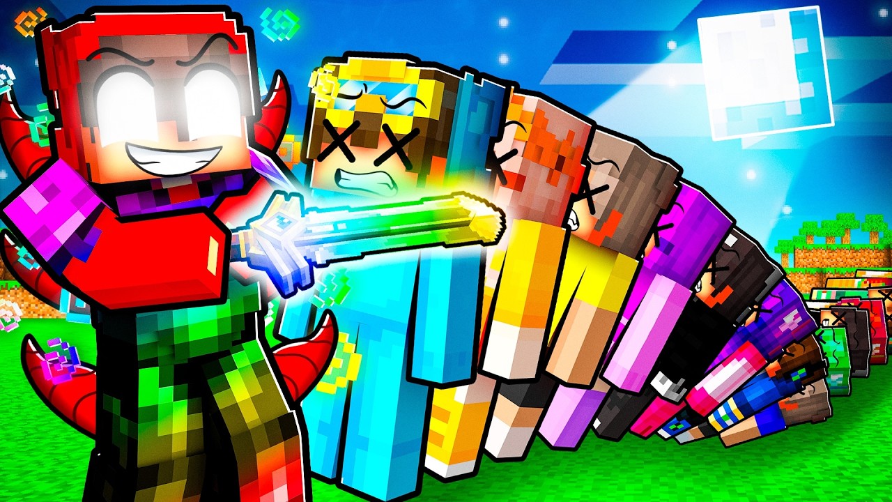 Minecraft, But 1 Kill = +1 GOD ITEM