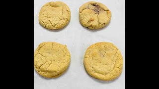 Grands cookies amandes, noisettes, chunks, fourrés crème noisette