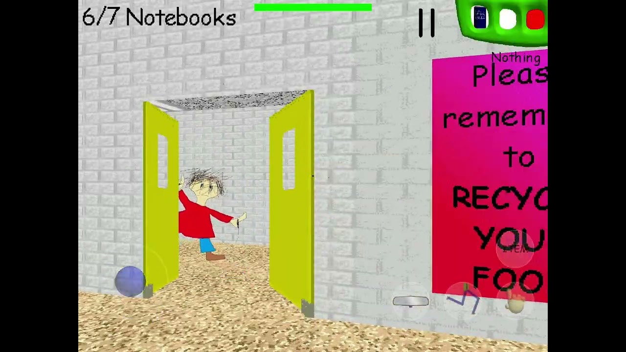 Baldi’s Basic’s 7/7 notebooks ( I also died ) #gaming 