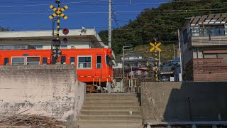 Beach Access Path, Matsuyama, Ehime | Iyotetsu Railway Crossing (伊予鉄道株式会社高浜線踏切熊松山市)