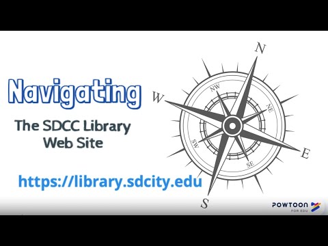 Navigating the SDCC Library Web Site (Animated)