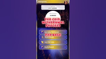 PXR Network withdrawal process #pxr #pxrbase #pxrnetwork