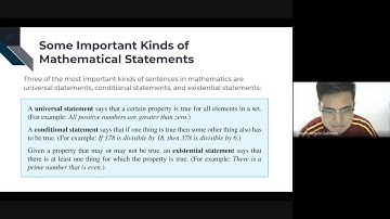 The Language of Mathematics (1/2) - Variables, Universal, Conditional, Existential Statements, Sets