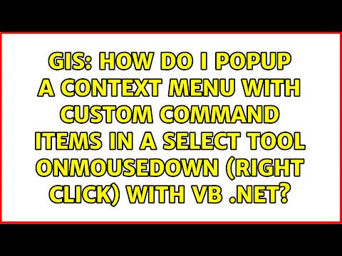 How do i popup a context menu with custom command items in a Select tool OnMouseDown (Right...