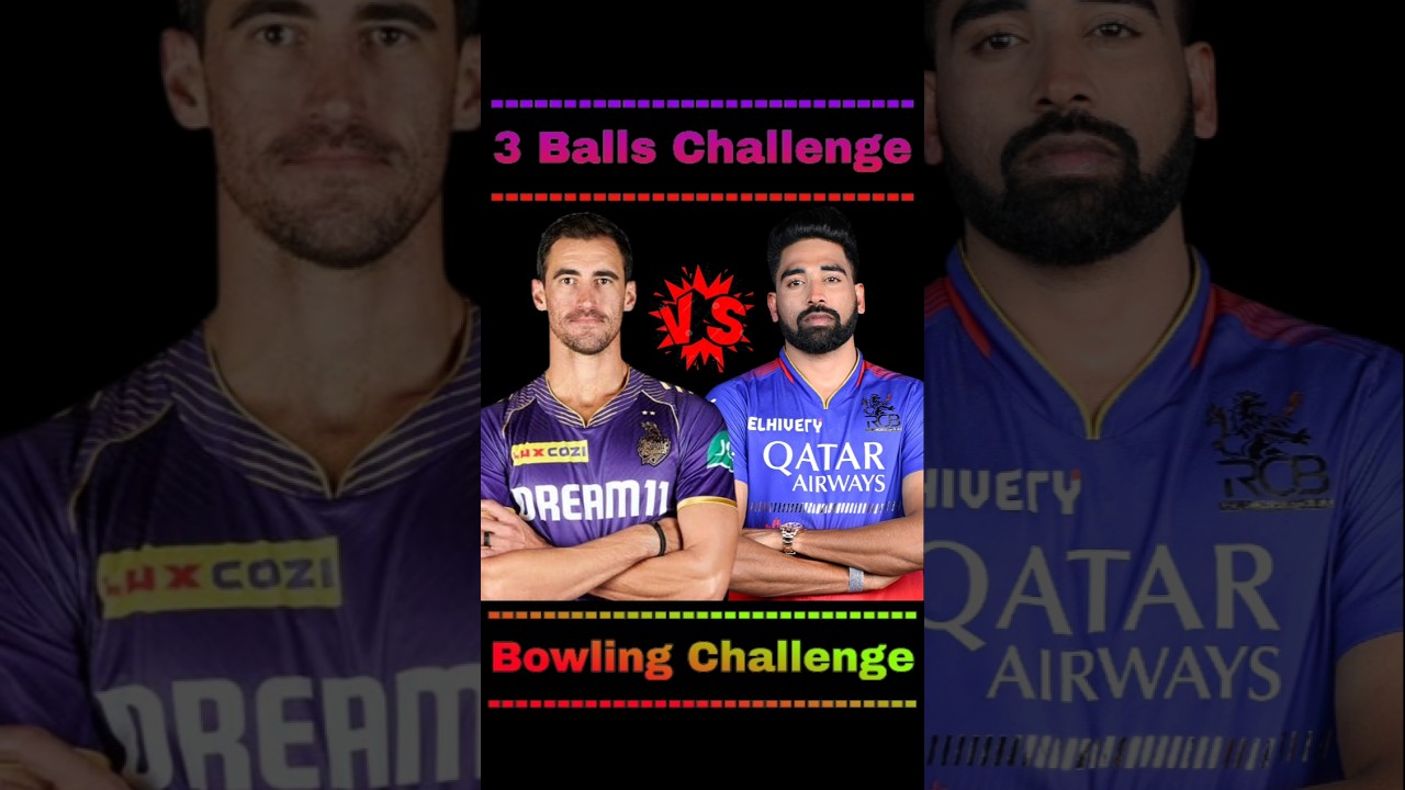 Mohammed Siraj Vs Mitchell Starc | 3-3 Balls Challenge 