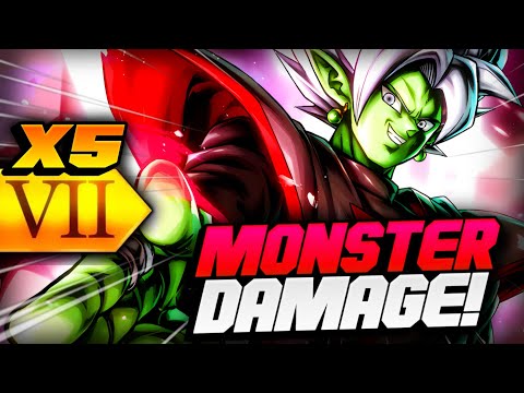 LUDICROUS DAMAGE! 5x Zenkai Buffed LF Fusion Zamasu! (Dragon Ball