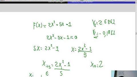 Clase 4-8: Análisis y métodos numéricos resumen método punto fijo