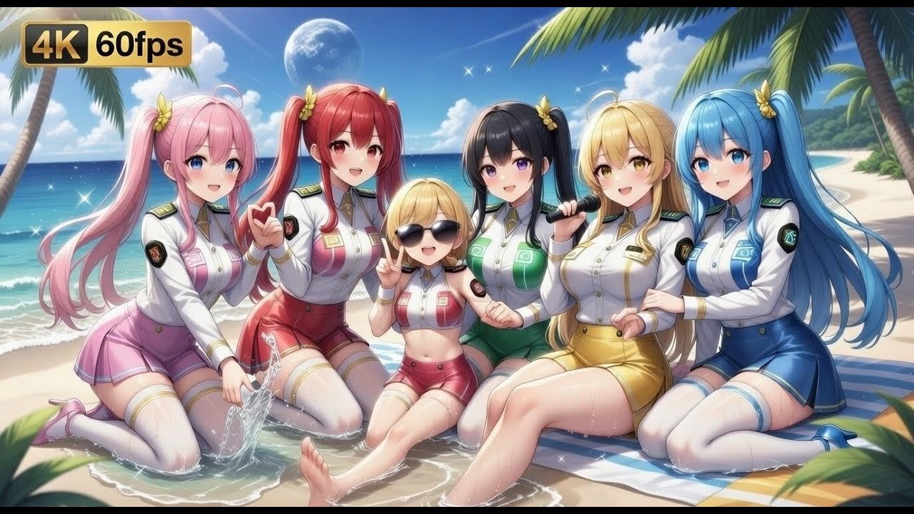 ai music video Valkyrie Vacation Forever! Oh Yeah Summer Party, American female vocal version