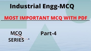Industrial Engineering  Important MCQ in Hindi | Diploma in Mechanical Engineering | UPBTE