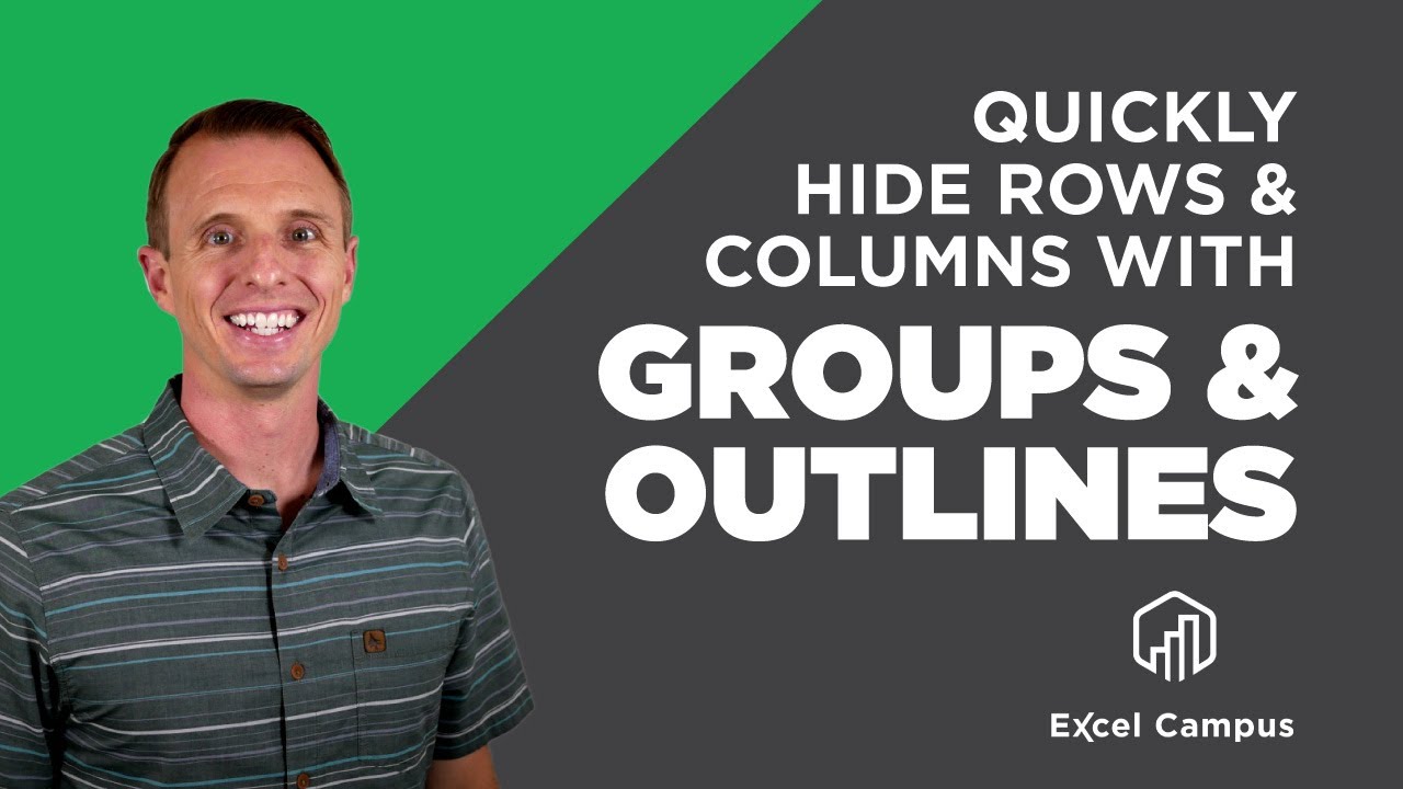 Excel Group & Outline Buttons | Easiest Way to Hide & Unhide Rows & Columns