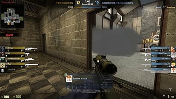 Quick AWP Ace holding B site on Cache