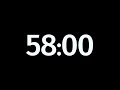 58 Minute Timer for Study, Work, or Writing ⏱️