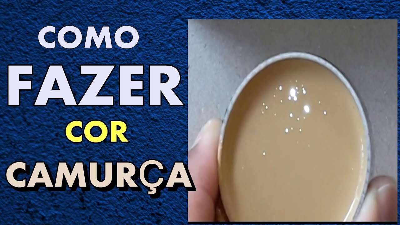 Como fazer a cor camurça - Mistura de cores