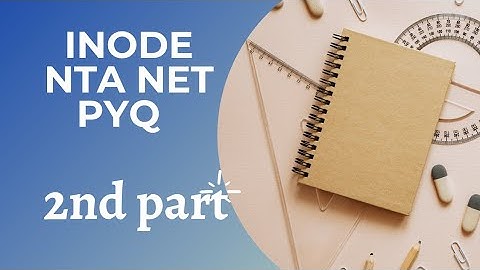 inode Mcq Nov 2020 NTA NET Computer Science