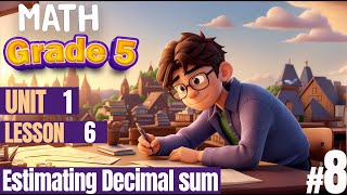 | Grade 5 | Lesson 6 | Estimating Decimal sum  (Part 1)🔴 شرح منهج ماث جريد 5