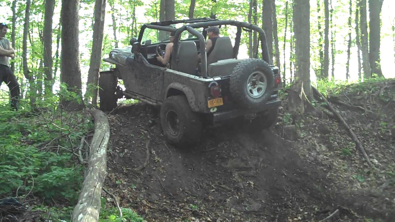 Jeep Wrangler YJ hill climb brakes drive shaft YouTube