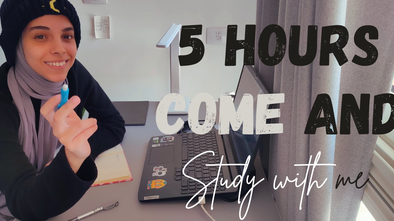 📚 Come And Study With Me LIVE | 5 HOURS  Pomodoro 50/10 | Rain Sound & Quran❤️