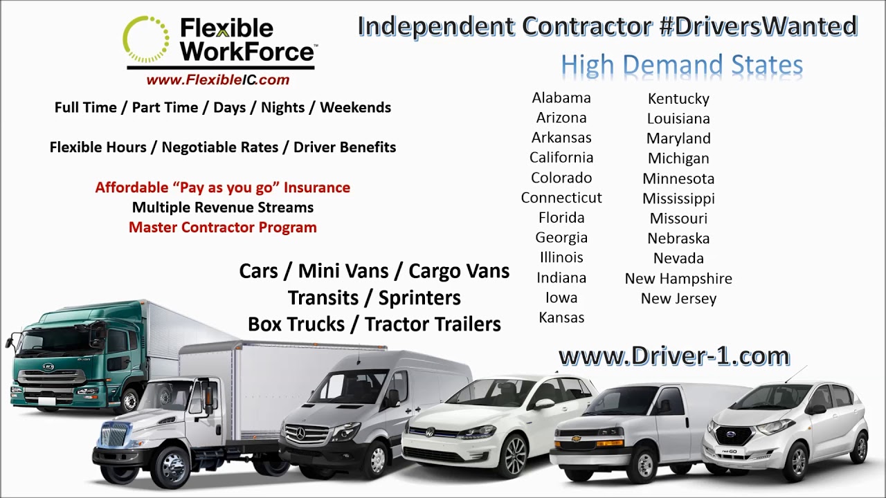 independent contractor cargo van driver