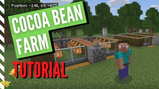 Semi-Automatic COCOA BEAN Farm in Minecraft (Super Easy Tutorial)