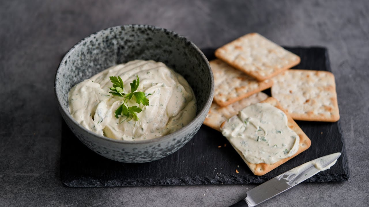 Garlic and Herb Cashew Cheese PlantBased Cultured Cheese Recipe
