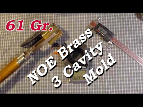 NOE 3 Cavity, Brass, 225-61-FN mold.
