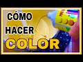 Cmo preparar colores con pintura plstica te explico cmo hacer el color amarillo vainilla o crema