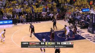 Huge Paul George vs Miami 37 pts (21 in the 4th) | Full Highlights | game 5 Eastern Finals 2014